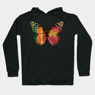 Sri Lankan Flag  Butterfly - Gift for Sri Lankan From Sri Lanka Hoodie